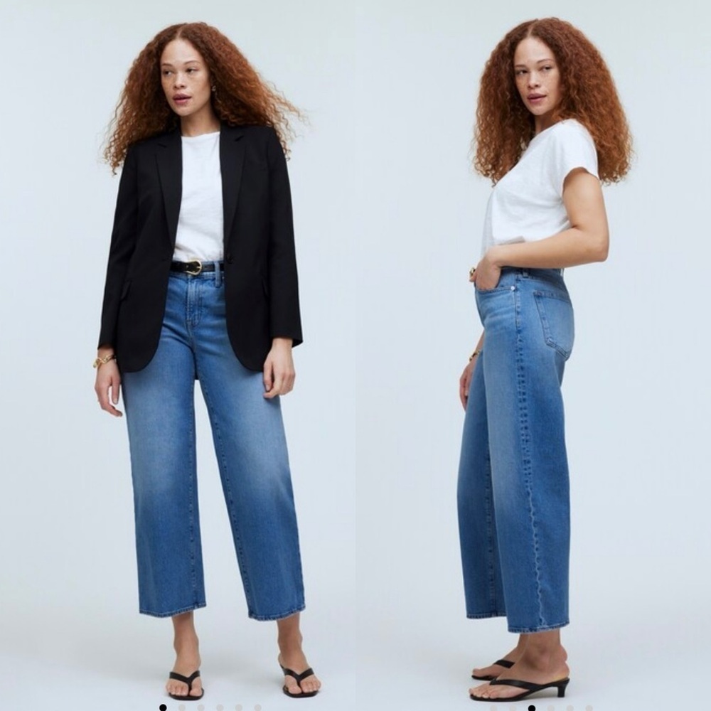 NWT Madewell Perfect Vintage Mid-Rise Wide-Leg Jean | Size 32